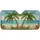 Majestic Tropical Palm Trees Coconuts Hibiscus Ocean - Travel Essentials Car Sunshade - 3