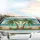 Majestic Tropical Palm Trees Coconuts Hibiscus Ocean - Travel Essentials Car Sunshade - 5