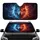 Glowing Icy Fire Split Wolf Head Silver Crown - Car Decor Gift for Wildlife Lovers Car Sunshade - 1
