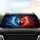 Glowing Icy Fire Split Wolf Head Silver Crown - Car Decor Gift for Wildlife Lovers Car Sunshade - 4