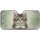 Fluffy Tabby Kitten Blue-Green Eyes Pink Tongue Long Whiskers - Pet Owner Gift Car Sunshade - 3