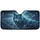 Majestic Electric Cyan Wolf Heterochromatic Eyes Stormy Lightning - Wildlife Lover Gift Car Sunshade - 3