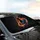 Dynamic Basketball Player Fiery Neon Dribble - Athletic Sports Fan Gift Car Sunshade - 6
