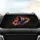 Dynamic Basketball Player Fiery Neon Dribble - Athletic Sports Fan Gift Car Sunshade - 4