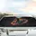 Dynamic Basketball Player Fiery Neon Dribble - Athletic Sports Fan Gift Car Sunshade - 5