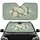 Creamy White Roses Pale Blue Flowers Light Green Hearts Car Decor Gift Car Sunshade - 1