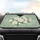 Creamy White Roses Pale Blue Flowers Light Green Hearts Car Decor Gift Car Sunshade - 4