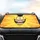 Wide-Eyed Grinning Cartoon Face with Bright White Teeth - Cartoon Fan Gift Car Sunshade - 4