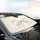 White Lace Bows Floral Accents Mesh - Car Decor Gift Car Sunshade - 6