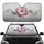 Delicate Pink Flowers Swirling Dark Tendrils Misty Gray - Car Decor Gift Car Sunshade - 1