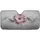 Delicate Pink Flowers Swirling Dark Tendrils Misty Gray - Car Decor Gift Car Sunshade - 3