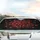 Floating Glossy Ripe Red Cherries Green Stems Black Background - Fruit Lover Gift Car Sunshade - 5