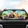 Corgi Cat Suit Bow Tie Driving Rolling Hills - Pet Lover Auto Accessory Gift Car Sunshade - 4