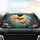 Golden Goldfish Water Lilies Circular Elements Underwater - Aquatic Life Everyday Gift Car Sunshade - 4