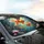 Golden Goldfish Water Lilies Circular Elements Underwater - Aquatic Life Everyday Gift Car Sunshade - 6