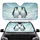 Penguins Arctic Landscape Aurora Borealis - Wildlife Lover Winter Gift Car Sunshade - 1