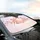 Glowing Pearlescent Heart Floral Blossoms Berries Happy Birthday Gift Car Sunshade - 6