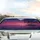 Tropical Palm Trees Floating Feather - Twilight Water Road Trip Gift Car Sunshade - 5