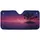 Tropical Palm Trees Floating Feather - Twilight Water Road Trip Gift Car Sunshade - 3