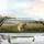 Lush Grass Golden Retriever Puppy Running Wildflower Meadow - Dog Lover Gift Car Sunshade - 5
