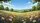 Wildflower Meadow Poppies Rolling Hills Green Trees Cumulus Clouds - Car Decor Gift Car Sunshade - 7