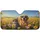 Cool Tabby Cat Golden Retriever Dog Wildflower Fields - Scenic Drive Wildlife Lover Gift Car Sunshade - 3