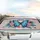 Blue Morpho Butterfly Plumeria Flowers Botanical Leaves - Nature Lover Gift Car Sunshade - 5