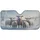 Five Fluffy Sheep Winter Pasture Snowfall - Winter Wonderland Gift for Sheep Lover Car Sunshade - 3