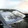 Five Fluffy Sheep Winter Pasture Snowfall - Winter Wonderland Gift for Sheep Lover Car Sunshade - 6