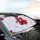 Plump Red Cherries Satin Bows Stars Checkerboard - Everyday Car Decor Gift Car Sunshade - 6
