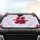 Plump Red Cherries Satin Bows Stars Checkerboard - Everyday Car Decor Gift Car Sunshade - 4