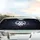 Glowing Heart Paw Print Pet Silhouettes Serene Night Sky - Pet Lover Car Decor Gift Car Sunshade - 5