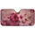 Dark Magenta Pastel Pink Hibiscus Blossoms Foliage Blush Rose - Botanical Decor Gift Car Sunshade - 3