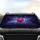 Cosmic Nebula Fuchsia Pink Peony Cyan Butterfly - Car Decor Gift Car Sunshade - 4