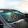 Unique Houses Hillside Town Rolling Hills Tree Landscape - Travel Essentials Car Sunshade - 6