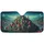 Unique Houses Hillside Town Rolling Hills Tree Landscape - Travel Essentials Car Sunshade - 3