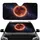 Glowing Fiery Crimson Moon Cosmic Nebula Starfield - Deep Space Lover Gift Car Sunshade - 1
