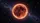 Glowing Fiery Crimson Moon Cosmic Nebula Starfield - Deep Space Lover Gift Car Sunshade - 7