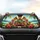 Smiling Man Driving Squirrels Tropical Beach Ocean - Road Trip Gift Car Sunshade - 4