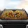 Golden Sunflower Leopard Heart White Blossoms Green Foliage - Everyday Car Accessory Car Sunshade - 4
