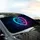 Luminous Heart Paw Print Cosmic Glow Nebula - Pet Lover Travel Gift Car Sunshade - 6