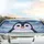 Penguin Face Ethereal Arctic Snowflakes Aurora - Winter Wildlife Gift for Penguin Lovers Car Sunshade - 5