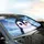 Penguin Face Ethereal Arctic Snowflakes Aurora - Winter Wildlife Gift for Penguin Lovers Car Sunshade - 6