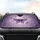 Mystical Purple Moth Crescent Moon - Celestial Magic Car Decor Gift for Moth Lovers Car Sunshade - 4