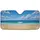 Sun-Drenched Beach Turquoise Ocean Waves - Travel Essentials Car Sunshade - 3