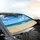 Sun-Drenched Beach Turquoise Ocean Waves - Travel Essentials Car Sunshade - 6