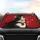 Black Cat Red Heart White Stars - Auto Interior Gift for Cat Lovers Car Sunshade - 4