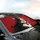 Black Cat Red Heart White Stars - Auto Interior Gift for Cat Lovers Car Sunshade - 6