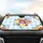 Cherries Blueberries Lemon Orange Grapefruit Flowers Gingham - Car Decor Gift Fruit Lover Car Sunshade - 4