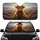 Highland Calf Leopard Bow Heather Moorland - Wildlife Lover Gift Car Sunshade - 1